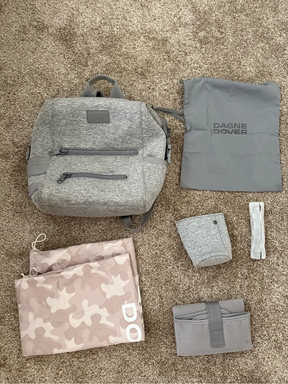 Dagne Dover Heather Gray Indi Backpack